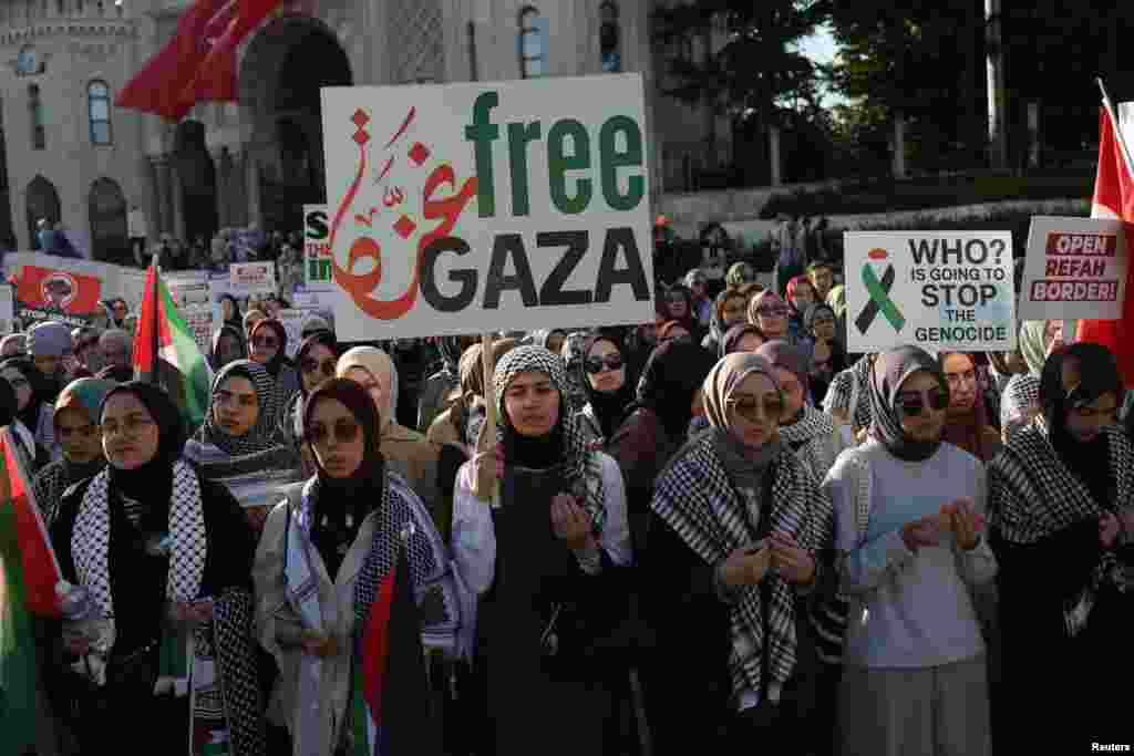 اعتراض به حمایت از آتش&zwnj;بس در غزه در استانبول