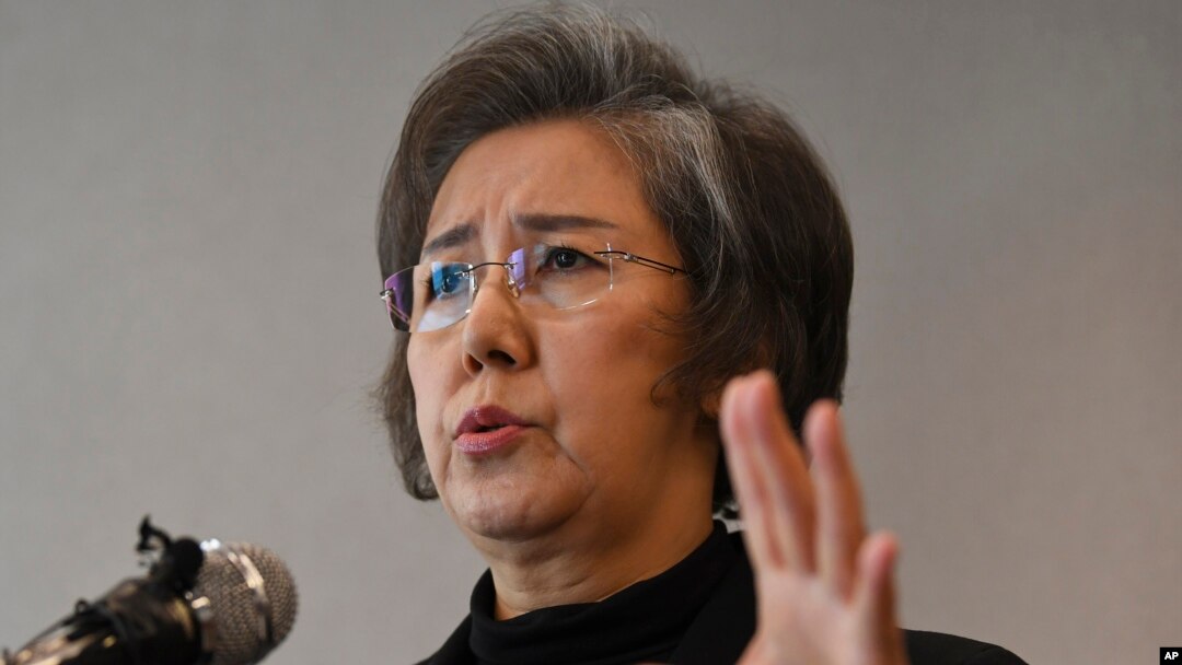Yanghee Lee, U.N. special envoy on human rights in Myanmar, speaks during a press conference in Seoul, Feb. 1, 2018.