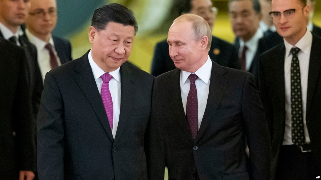 中国国家主席习近平和俄罗斯总统普京。（资料照）(photo:VOA)