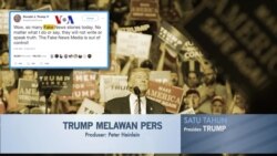 Satu Tahun Trump: Konflik dengan Media