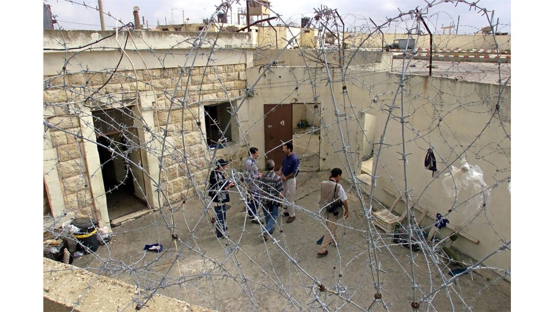 FILE - The courtyard of the infamous Khiam Prison in southern Lebanon, May 24, 2000.