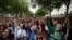 Manifestation contre le parti d'extrême droite français, le Rassemblement national, à Paris