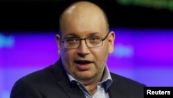 FILE -- The Washington Post's Tehran bureau chief Jason Rezaian speaks at the grand opening of the Washington Post newsroom in Washington, Jan. 28, 2016. 