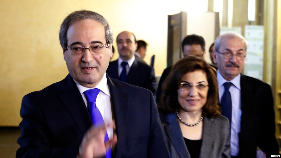 Suriya tashqi ishlar vaziri o'rinbosari Fayzal Maqdad Moskvada, 18-noyabr, 2013-yil