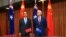 Australia's Prime Minister Malcolm Turnbull stands with Chinese Premier Li Keqiang before the start of an official signing ceremony at Parliament House in Canberra, Australia, March 24, 2017. 