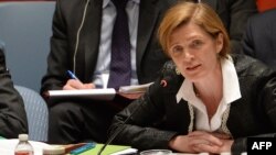 Samantha Power, Duta Besar Amerika Serikat untuk PBB di markas PBB di New York.