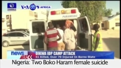 VOA60 Africa - Nigeria: Two Boko Haram female suicide bombers kill more than 60