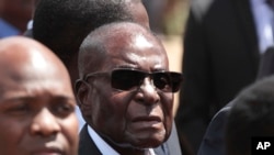 FILE - Zimbabwean President Robert Mugabe.