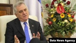 Predsednik Srbije Tomislav Nikolić u razgovoru sa novinarom agencije Beta