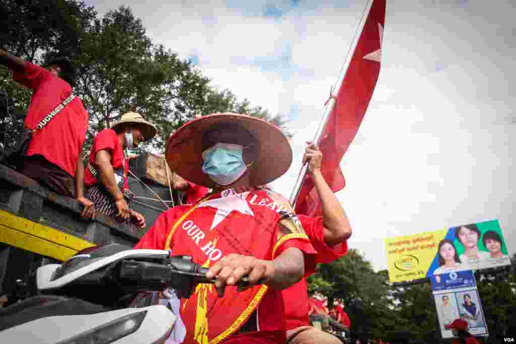 ကျောက်ဆည်မြို့ NLD မဲဆွယ်စည်းရုံးပွဲ မြင်ကွင်းများ။ (အောက်တိုဘာ ၂၅၊ ၂၀၂၀)