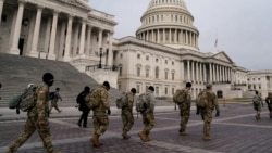 Members of the National Guard arrive to the U.S. Capitol days after supporters of U.S. President Donald Trump stormed the Capitol in Washington, D.C. (Reuters)