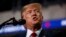 El presidente Donald Trump habla durante un acto de campaña en Santa Ana Star Center, en Rio Rancho, Nuevo México, el lunes, 16 de septiembre, de 2019.