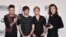 Desde la izquierda, Liam Payne, Louis Tomlinson, Niall Horan y Harry Styles, miembros de la banda británica One Direction posan con el premio Artista del año en los American Music Awards, el 22 de noviembre, en Los Angeles.