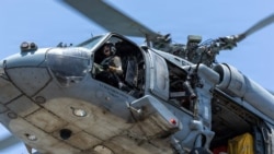 U.S. Navy MH-60 Sea Hawk helicopters are supporting Project Freedom in and near the Strait of Hormuz. 