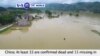 VOA60 World - At least 33 are confirmed dead and 15 missing in central and southern China,