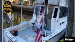 Two vessels seized by US Border Patrol agents in Florida and linked to a 'maritime smuggling event.' (Twitter photo)