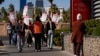 Members of the Culinary Workers Union picket in front of the Virgin Hotels Las Vegas, in Las Vegas, Nevada, Nov. 15, 2024.