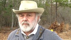 Dave Chaltas is dressed as Confederate General Robert E. Lee during a re-enactment of the Battle of Aiken in South Carolina