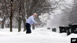 Una de las más castigadas por la nevada el miércoles fue la ciudad de Chicago.