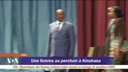 Une femme à la tête du Palais du peuple à Kinshasa