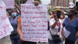 Trabajadores de salud venezolanos reclaman mejoras salariales y suministros