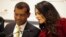 British lawyer Amal Clooney, right, talks with former Maldives president Mohamed Nasheed during a press conference in London, Monday, Jan. 25, 2016.