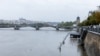 This photo taken on Sept. 15, 2024 in Prague shows the Vltava river as floods hit the Czech Republic. 