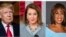 (Top row, L-R): President Donald Trump, House Speaker Nancy Pelosi, CBS News' Gayle King, (Bottom row, L-R): are among the people honored in Time’s “100 Most Influential People in the World” issue, April 17, 2019. 
