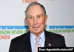 Honoree Michael Bloomberg attends the annual Hudson River Park Gala at Cipriani South Street, Oct. 17, 2019, in New York.