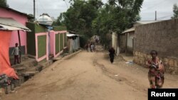 Residents walk in a neighborhood where ethnic Oromos live in Harar, Ethiopia, July 22, 2018.