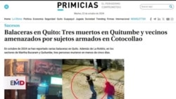 Alerta en Quito ante presencia de organizaciones criminales