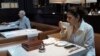 Parisa Imanirad, a scientist and cancer researcher, eats lunch alone at Spruce, an upscale restaurant in San Francisco, on Aug. 22, 2024. 