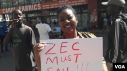 Omunye walabo abafuna ukuthi iZimbabwe Electoral Commission iqhube umsebenzi wayo ngemfanelo ... Uthi kayivalwe iZEC.