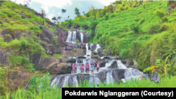 Air terjun Kedung Kandang di kawasan ekowisata Nglanggeran. (Foto: Courtesy/Pokdarwis Nglanggeran)