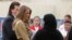 First lady Melania Trump visits American International School in Riyadh, Saudi Arabia, May 21, 2017. 