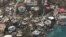 Damage in the aftermath of Hurricane Irma in Virgin Gorda's Leverick Bay in the British Virgin Islands, Sept. 8, 2017. Irma scraped Cuba's northern coast Friday on a course toward Florida, leaving in its wake a ravaged string of Caribbean resort islands s