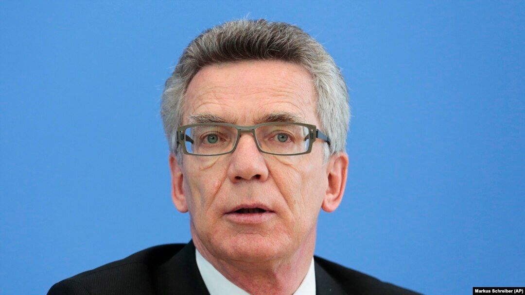 Menteri Dalam Negeri Jerman Thomas de Maiziere.