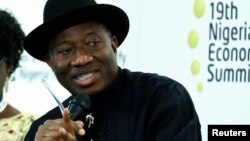 Shugaba Goodluck Jonathan ya halarci Taron Koli Na Tattalin Arzikin Najeriya (NESG) a Abuja ranar 3 ga watan Satumba.