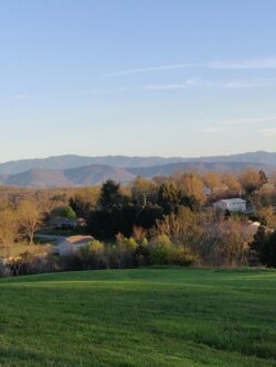 View of Smoky Mountains from Wilder's home in Dandridge, Tennessee.