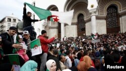 Récentes manifestations dans les rues d'Alger, le 26 mars 2019.