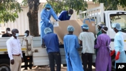 COVID-19 vaccines arrive to be destroyed, in Lilongwe, Malawi, May 19, 2021.