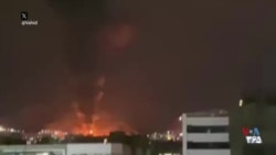 ویدیوی منتسب به انفجار در انبار نفت شهران - ۱۶ اسفند (منبع وحیدآنلاین)