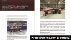 克拉托斯防务公司网站(Kratosdefense.com)2026年2月6日发布的新闻稿宣布该公司与台湾中科院团队成功完成“劲蜂IV型”无人机系统的整合测试。