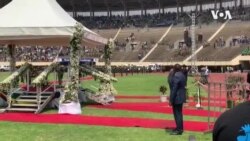 Police and Army Band Play at State Funeral for Former Zimbabwe Leader