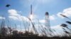  Northup Grumman's Antares rocket lifts off the launch pad at NASA's Wallops Island flight facility in Wallops Island, Va., Feb. 20, 2021. The rocket is delivering cargo to the International Space Station.