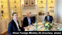 재러드 쿠슈너 트럼프 대통령 비공식 고문, 스티브 위트코프 미국 특사, 바드르 알부사이디 오만 외무장관