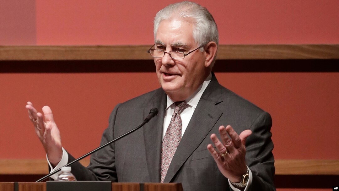 AQSh Davlat kotibi Reks Tillerson