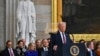 President Donald Trump speaks during the 60th Presidential Inauguration in the Rotunda of the U.S. Capitol in Washington, Jan. 20, 2025. 