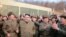 Kim Jong Un thị sát việc thử nghiệm một máy phản lực mới do Học viện Khoa học Quốc phòng Binh Nhưỡng chế tạo, ngày 19/3/2017.