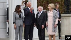 Mike Pence'in kaldığı Trump Oteli, görüşmeler için gittiği Dublin'e 300 km uzaklıkta